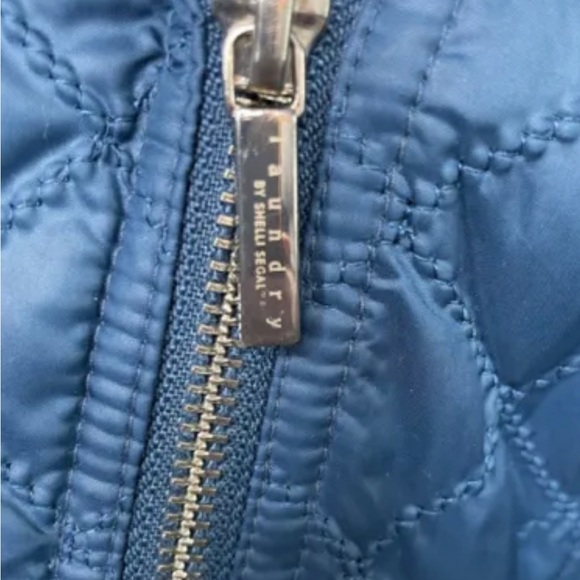 Laundry by Shelli Segal , Sapphire Blue, Quilted, Puffer Jacket: Size Small - Picture 8 of 10